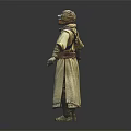 Detailed Robed Character Action Figure Featuring Creature Mask And Decorative Belt