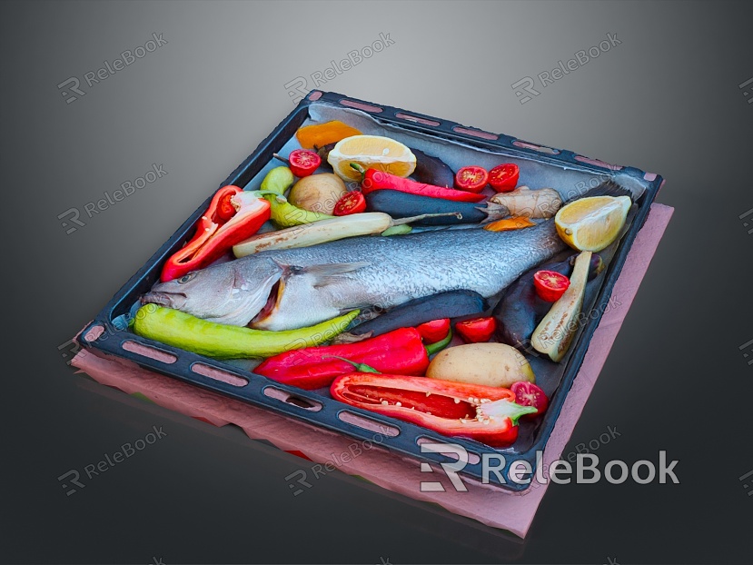 Catfish Carp Sturgeon Bass Freshwater Fish Various Carp Grass Carp Crucian Carp model