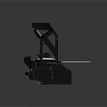 Ergonomic Military Aircraft Cockpit Seat With Black Protective Frame And Cushioned Backrest