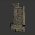 Carved Stone Sculpture with Decorative Niche and Ornate Vessel on Base