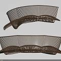 Unique Modern Curved Landscape Seats With Metal Slats For Outdoor Spaces