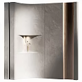 Modern Minimalist Wall Paneling Design With Gray Textured Surface And Wooden Accent