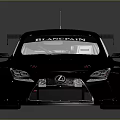 Lexus Gray Racing Car With Large Rear Spoiler And Sporty Wheels Design