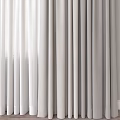 Light Gray Velvet Curtains With White Sheer Panels For Modern Window Light