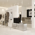 Modern Clothing Store 3d model