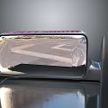 Car Rearview Mirror With Chrome Frame And Reflective Glass Surface