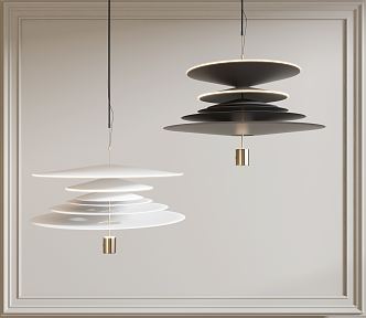 Modern chandelier 3d model