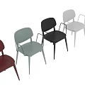 Modern Dining Chairs In Multiple Colors With Sleek Backrest And Leg Design