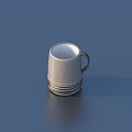 Stainless Steel Thermal Mug With Handle And Simple Design For Daily Household Use
