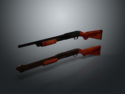 rifle semi-automatic rifle combat rifle battle rifle carbine war rifle attack rifle 3d model