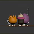 Colorful Cartoon Characters and Creatures with Smiling Faces and Various Shapes on Light Platform