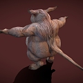 Pig T-shaped pig devil pig 3d model