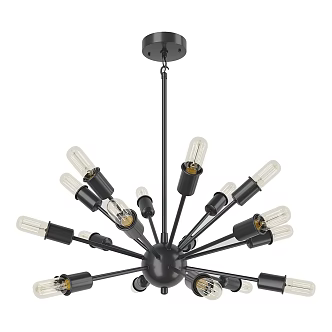 Modern chandelier Loft 3d model