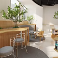 Modern Rest Area 3d model