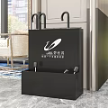 Black Home Organizer Shoe Rack With Umbrella Holder And Storage Compartment