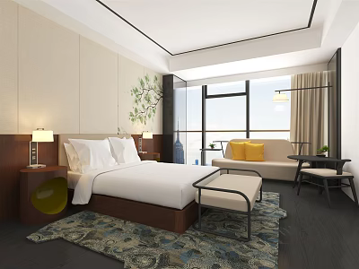 Hotel Rooms Modern Rooms 3d model