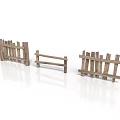 Rustic Wooden Fence Components With Different Styles For Outdoor Garden