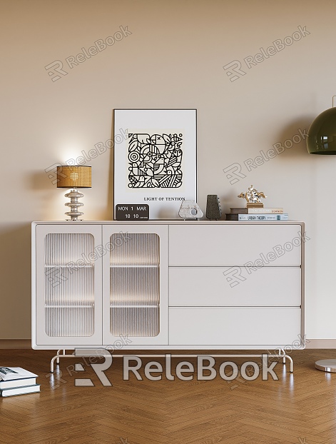 Modern Sideboard Sideboard Decorative Cabinet Bucket Cabinet model