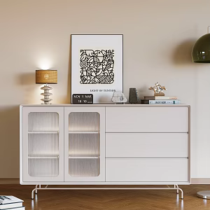 Modern Sideboard Decorative Cabinet Bucket Cabinet 3d model