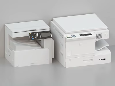 White Multifunctional Office Appliances For Workplace 3d model