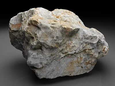 Natural Rock Featuring Rough Texture Gray Brown Color And Detailed Surface 3d model