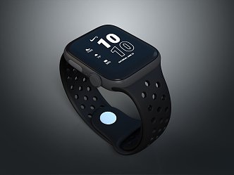 modern electronic watch electronic watch 3d model