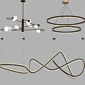 Modern Contemporary Chandelier Designs Featuring Circular Rings Curved Shapes And Glass Globes