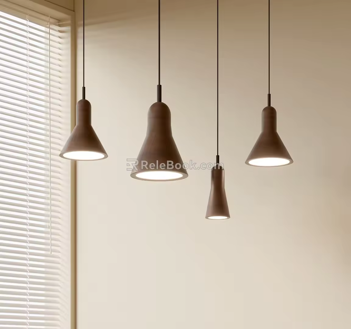 Modern Minimalist Chandelier Nordic Style Chandelier Mediterranean Style Chandelier Study Lamp Combination Restaurant Lamp Multi-head Chandelier 3d model