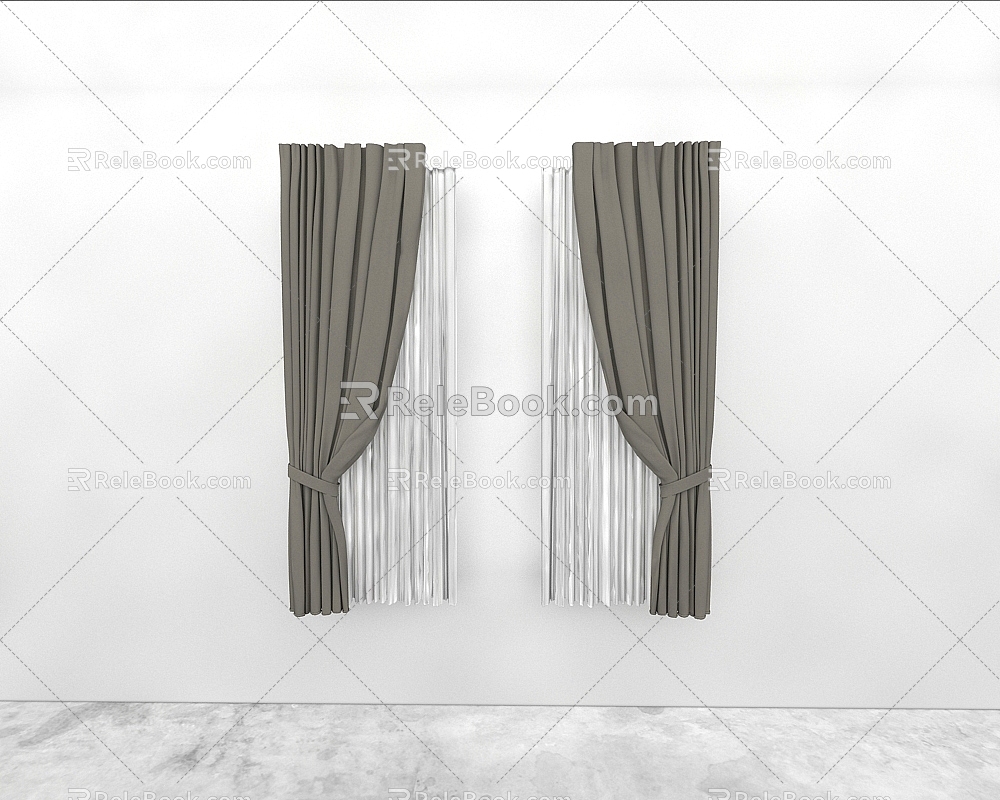 Curtains 3d model