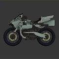 Modern Light Blue Motorcycle with Streamlined Body and Black Wheels Design