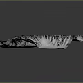 Snow Covered Mountain Range With Textured Peaks And White Snow Natural Landscape