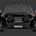 Luxury Gray Sports Car With Streamlined Body Two Door Design And Alloy Wheels