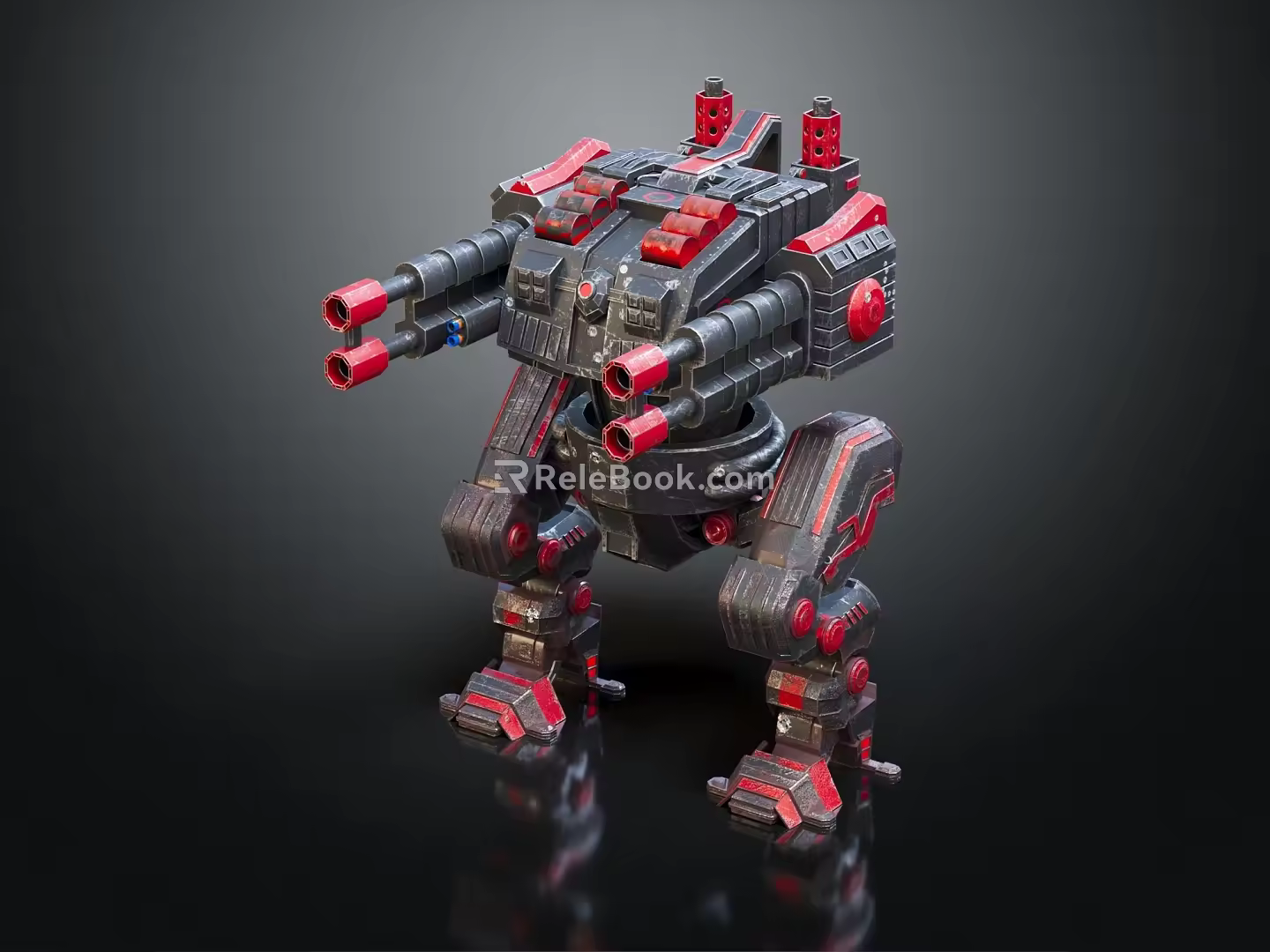 Modern Robot Warrior Mechanical Combat Police Mechanical Armor 3d model
