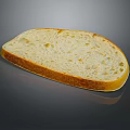 Fresh Sliced Bread With Golden Crust And Airy Interior Texture