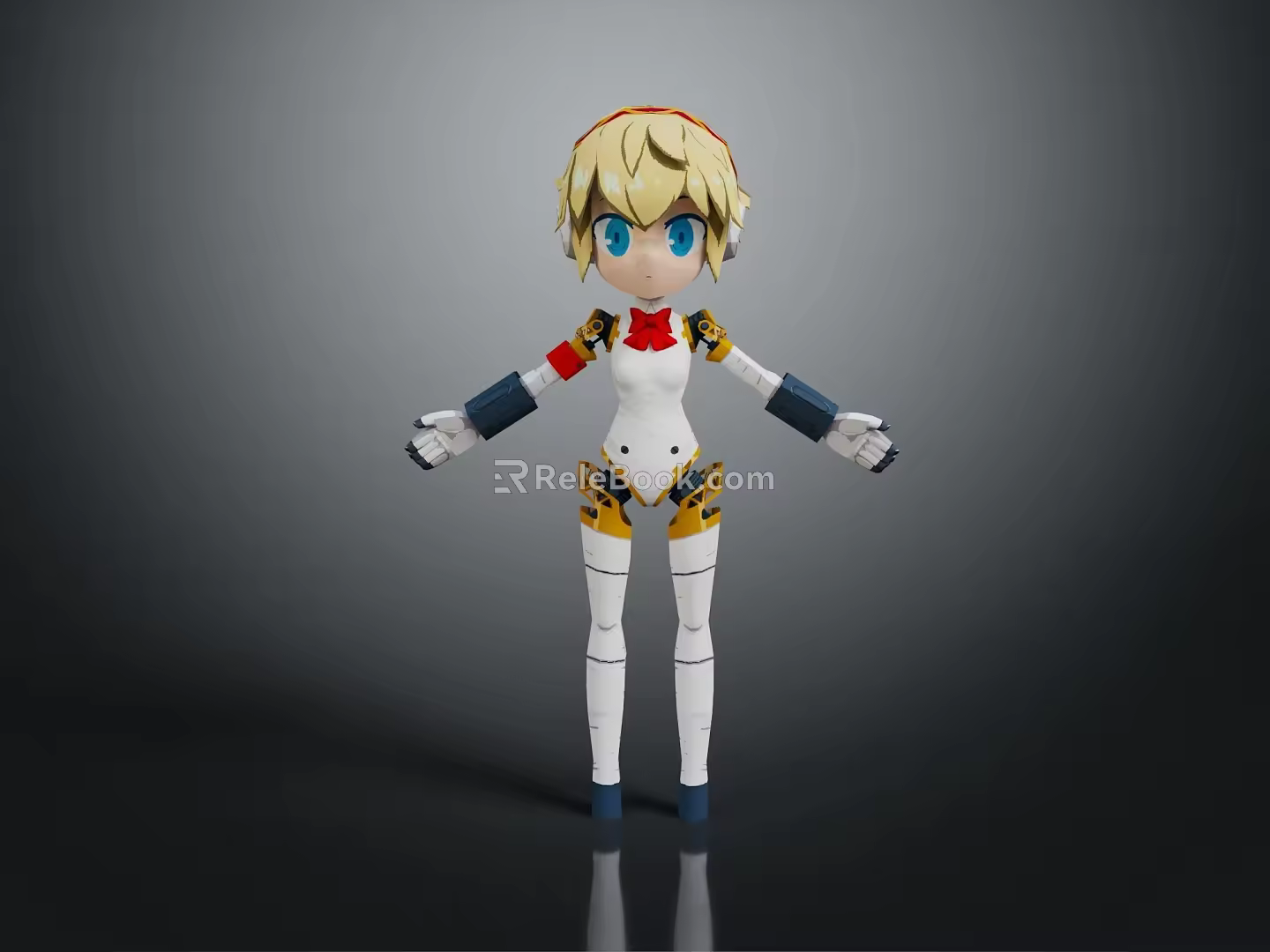 Modern robot cartoon robot anime robot assistant 3d model