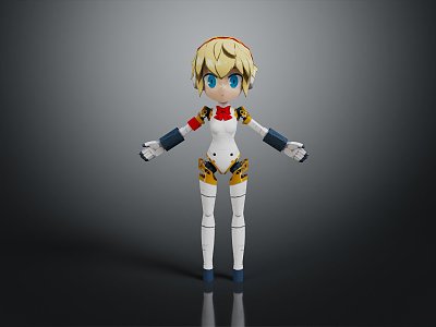 Modern robot cartoon robot anime robot assistant 3d model