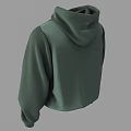 Green Oversized Casual Hoodie With Long Sleeves Front Pocket And Comfortable Design