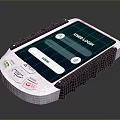 Rugged Handheld Computer with User Login Screen Physical Buttons and Protective Edges