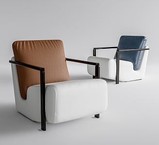 Modern Single Sofa Leisure Chair 3d model