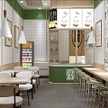 Breakfast Shop Porridge Shop Baozi Shop Restaurant Fast Food Shop 3d model