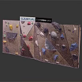 Climbing Wall Sports Equipment with Colorful Holds for Indoor Training and Fitness