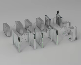 Access gate access control machine automatic door induction door 3d model