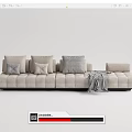 Modern Multiplayer Sofa 3d model