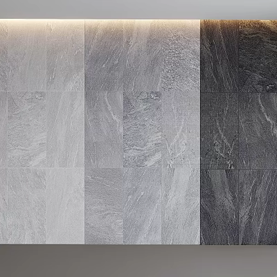 Gray Textured Tiles With Various Patterns For Modern Wall And Floor Design 3d model