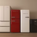 Stylish Refrigerators And Freezers In Various Colors With Retro And Modern Designs