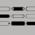 Carved lines decorative lines 3d model