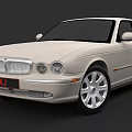 White Luxury XJ Sedan With Sleek Design Chrome Grille And Alloy Wheels