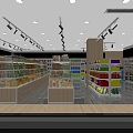 Shopping Mall Snack Store With Yellow Signage And Shelves Of Snacks