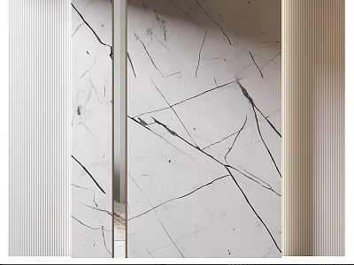 Elegant Modern Marble Texture Wall Decor With Sleek Lines And Textured Surface For Interior Design 3d model