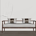 New Chinese-style chaise longue 3d model